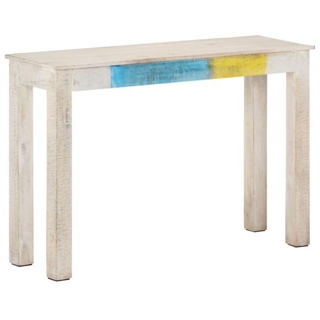 Tavolo Consolle 110x35x76 Cm In Legno Grezzo Massello Di Mango Tavolo Consolle 110x35x76 Cm In Legno Grezzo Massello Di Mango