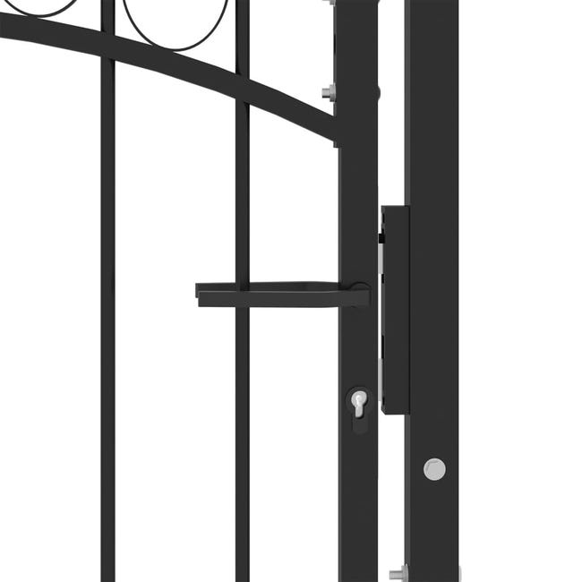 VidaXL Cancello da giardino 100x125 cm in acciaio inossidabile Cancelli  recinzione 