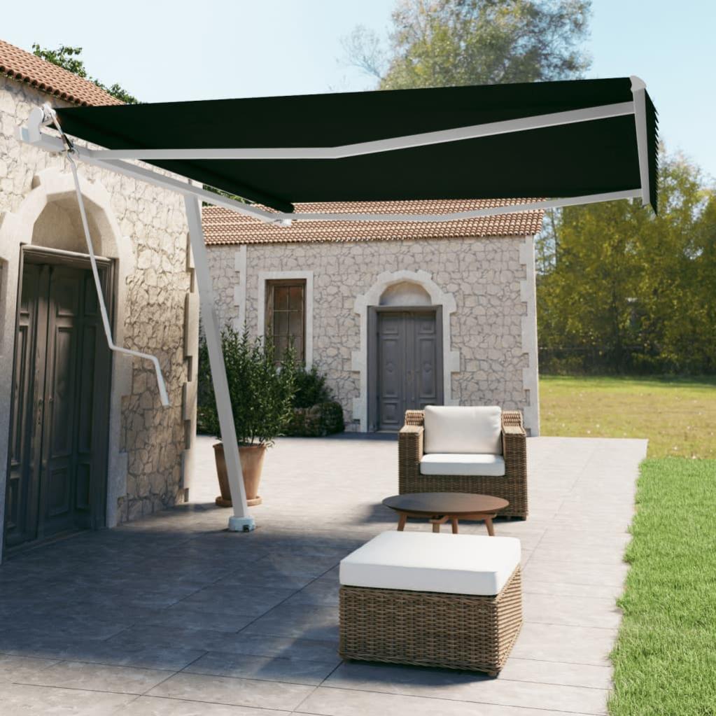 Maison Exclusive - Tenda Da Sole Retrattile Automatica Con Pali 4,5x3 M - Foto 4