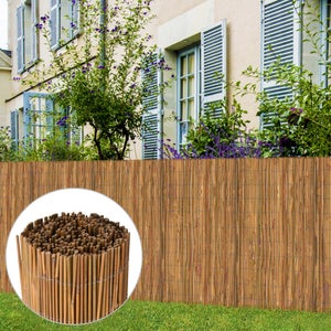 Treillis Bamboo, en bambou, 50 x 170 cm : Treillis plantes NORTENE