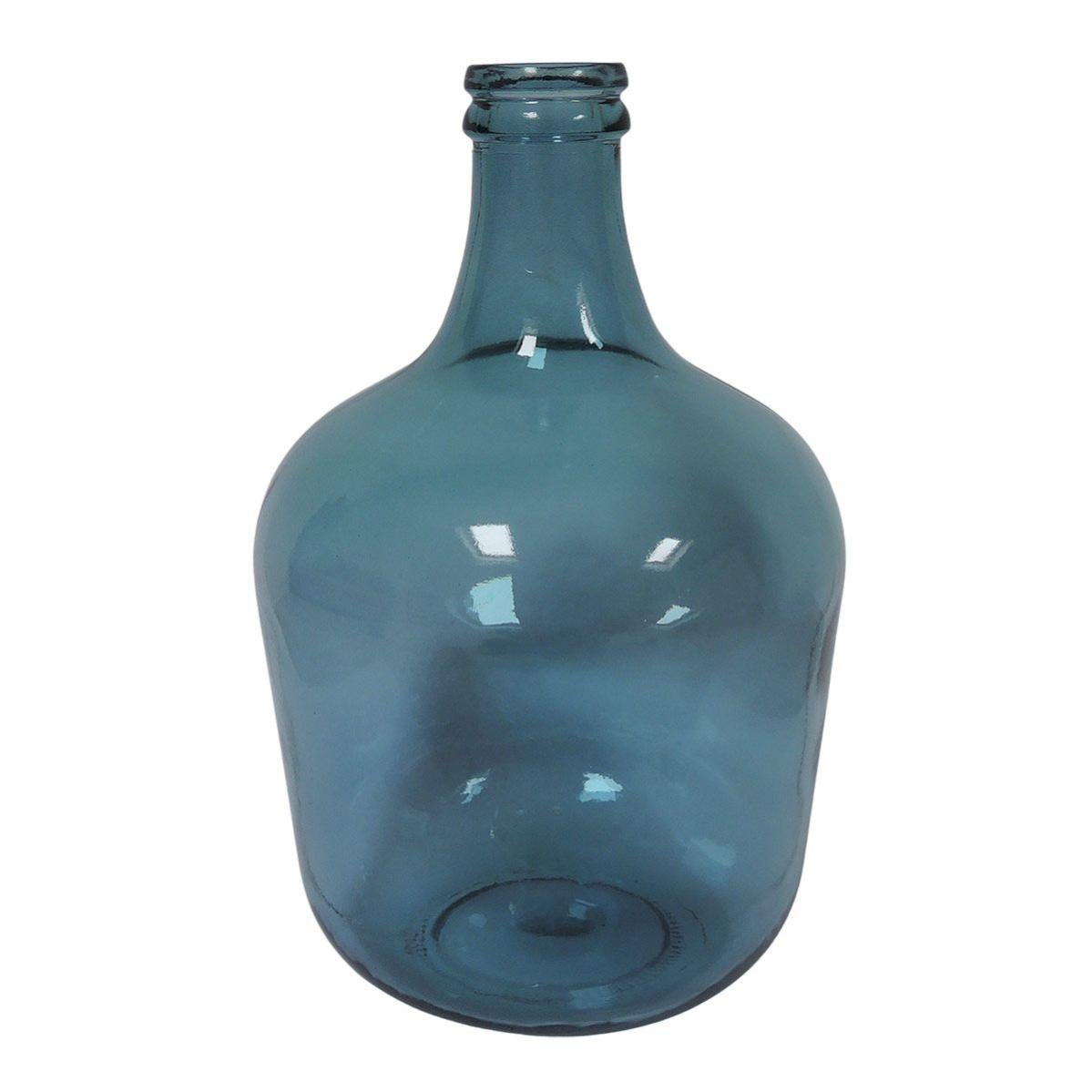 Bonbonne dame jeanne 12L Bleu Verre Leroy Merlin