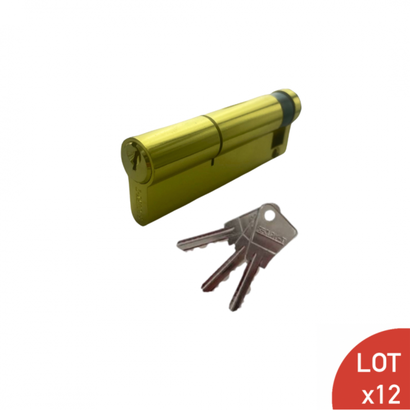 Mezzo Cilindro Di Sicurezza IBFM 40mm - Profilo Europeo Cromo Satinato Con 3 Chiavi | Per Finestre E Serrature - Foto 3