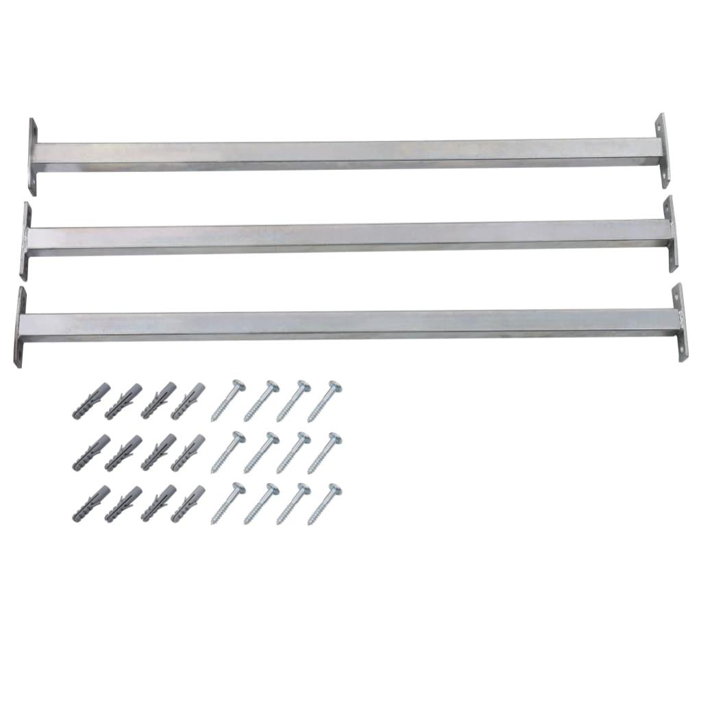 Barres De Fenêtre Réglables De Sécurité 3 Pcs 7101200 Mm Vidaxl Leroy Merlin Barres De Fenêtre Réglables De Sécurité 3 Pcs 7101200 Mm Vidaxl Leroy Merlin