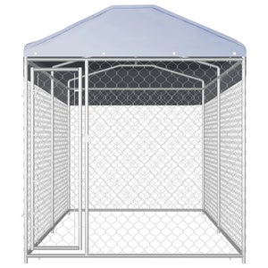 Chenil Extérieur Cage Enclos Parc Animaux Chien D'extérieur Avec Toit Pour  Chiens 450 à Prix Carrefour