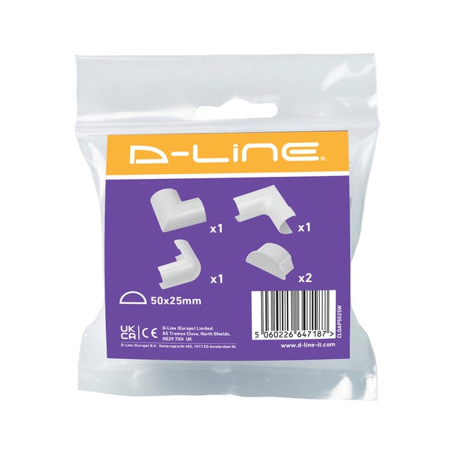 D-Line Accessoires goulottes multipack 30x15 mm blanc