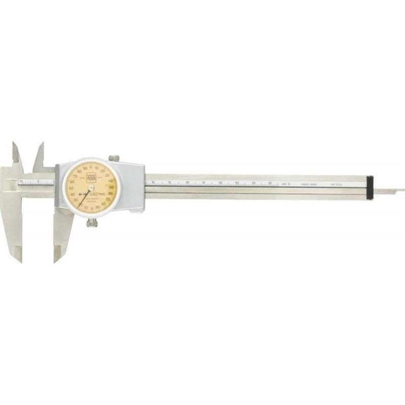 Pied à Coulisse Métallique 0-150 Mm - Précision 0,02 Mm - Acier Carbone - Pour Mesurer Pièces, Bricolage