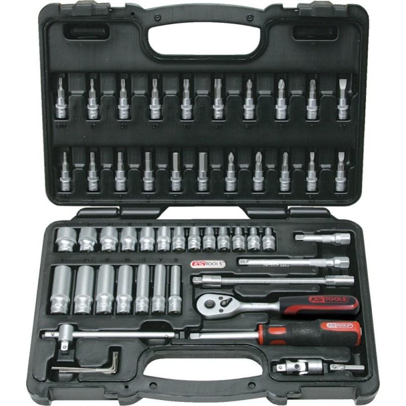 Coffret De Douilles KS Tools 911.0626 - 26 Pièces, Empreinte 3/8" - Acier Chrome-Vanadium - Etui De Rangement