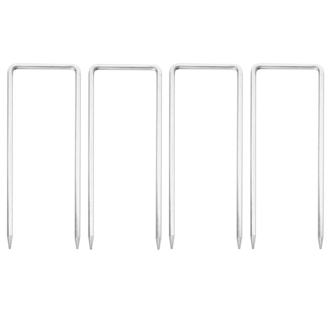 Pioli per tende da giardino in metallo zincato, 8 x 30 cm, ganci a J per ancoraggio, picchetti da giardino, picchetti da terra, resistenti per tendoni, gazebi, campeggio, tende, trampolini Pioli per tende da giardino in metallo zincato, 8 x 30 cm, ganci a J per ancoraggio, picchetti da giardino, picchetti da terra, resistenti per tendoni, gazebi, campeggio, tende, trampolini