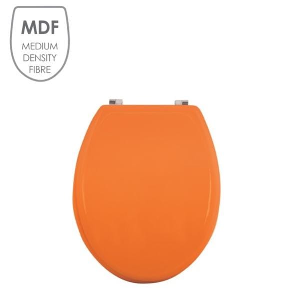 MSV Abattant WC MDF CL O Orange Charni res Inox Leroy Merlin