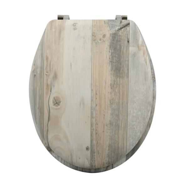 MSV Abattant WC MDF OMBO Beige Charnières Inox Leroy Merlin