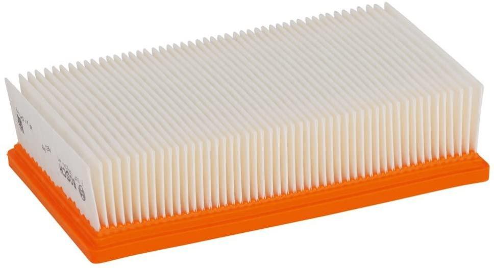 Filtro Piatto Pieghettato Di Ricambio Per Aspiratore Bosch AdvancedVac 18V-8 – Per Polveri Sottili, Alta Ritenzione