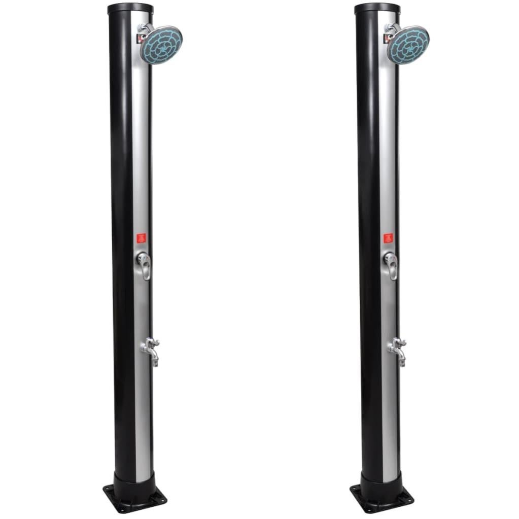 Douches solaires d'extérieur pomme de douche 2 pcs 35 L vidaXL Leroy Merlin