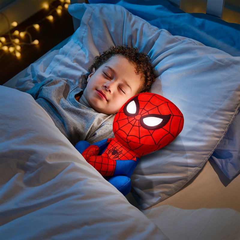 Peluche et veilleuse lumineuse Go Glow modele Pal Marvel Heroes Spiderman