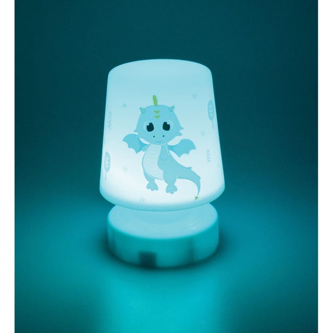 FISHTEC Veilleuse Douce a LED Bleu - Lampe Nuit - Veilleuse Enfant
