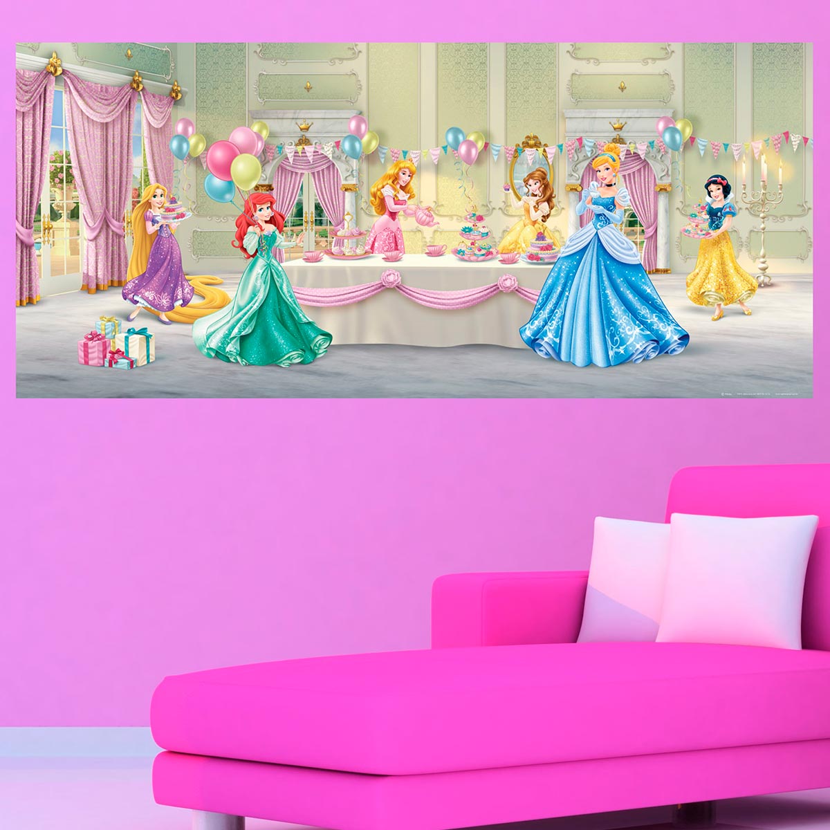 Poster Geant Anniversaire Princesse Disney Intisse 2x90 Cm Leroy Merlin