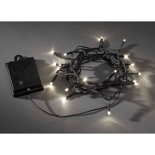 Guirlande Lumineuse à Piles, 6m 40 LED Ampoule Blanc Chaud