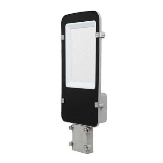 Lampione Stradale LED V-TAC 100W – 8700 Lumen, 6500K, IP65, Sottile E Nero, Durata 25.000 Ore, Angolo 110°, Per Esterni Ed Aree Ampie