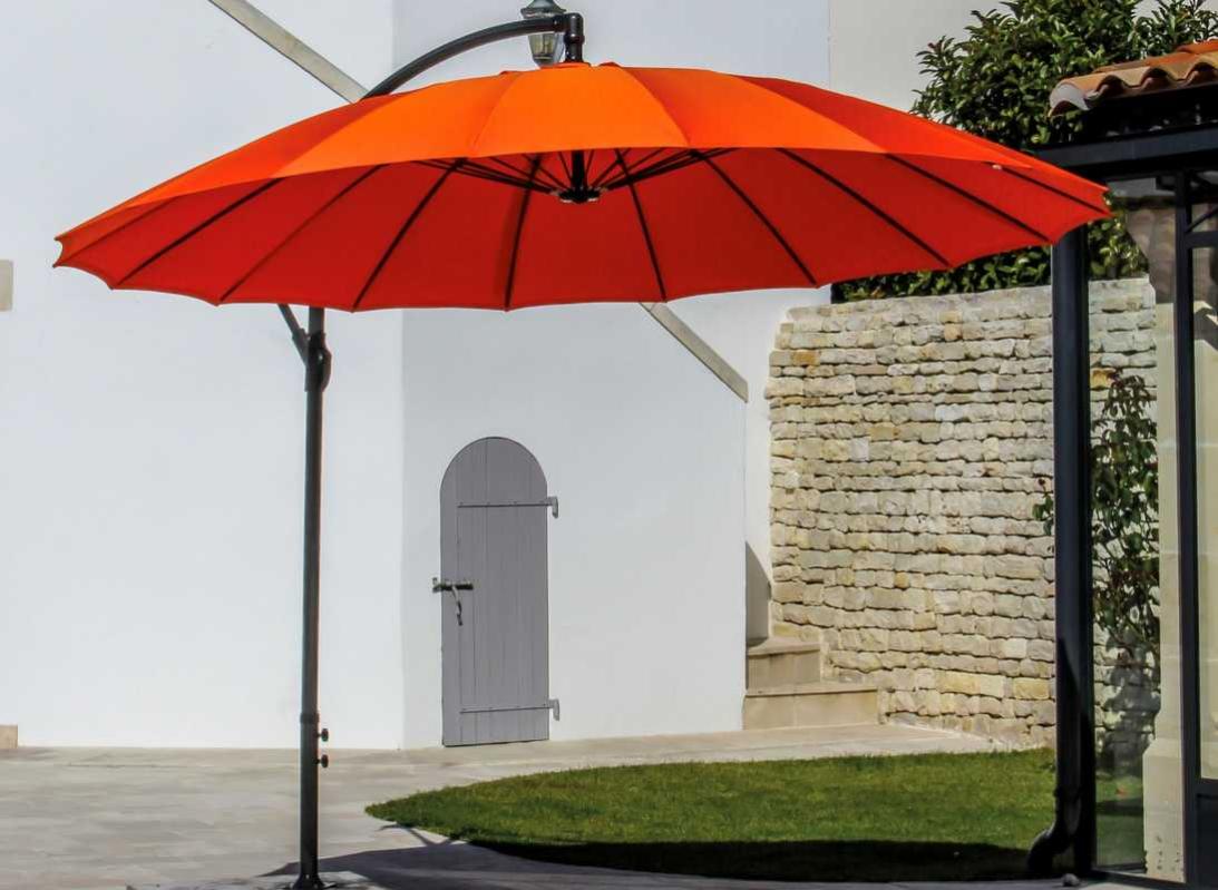 Ombrellone A Sbalzo Outsunny In Alluminio – 260 Cm Di Diametro, Impermeabile, Con Manovella E Inclinazione Regolabile, Per Giardino E Terrazzo