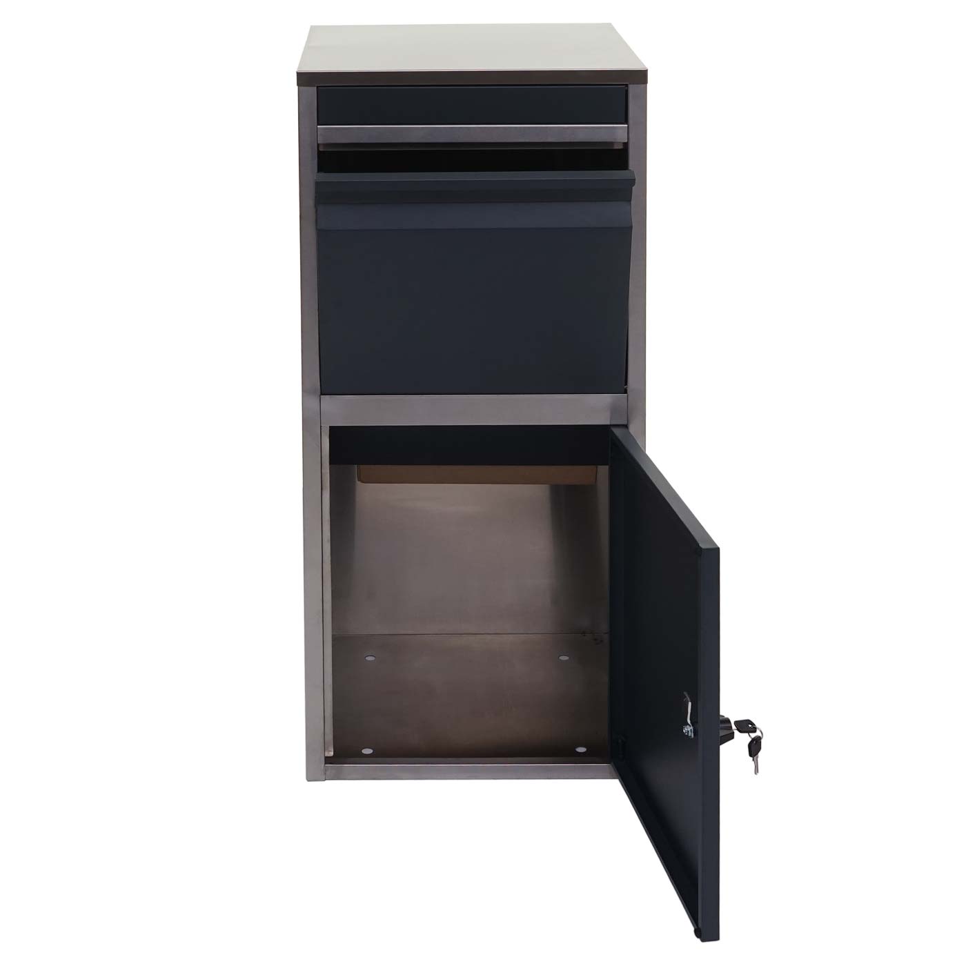 Boîte À Colis Hwcg80, Boîte Aux Lettres Acier Inoxydable Anthracite Leroy Merlin