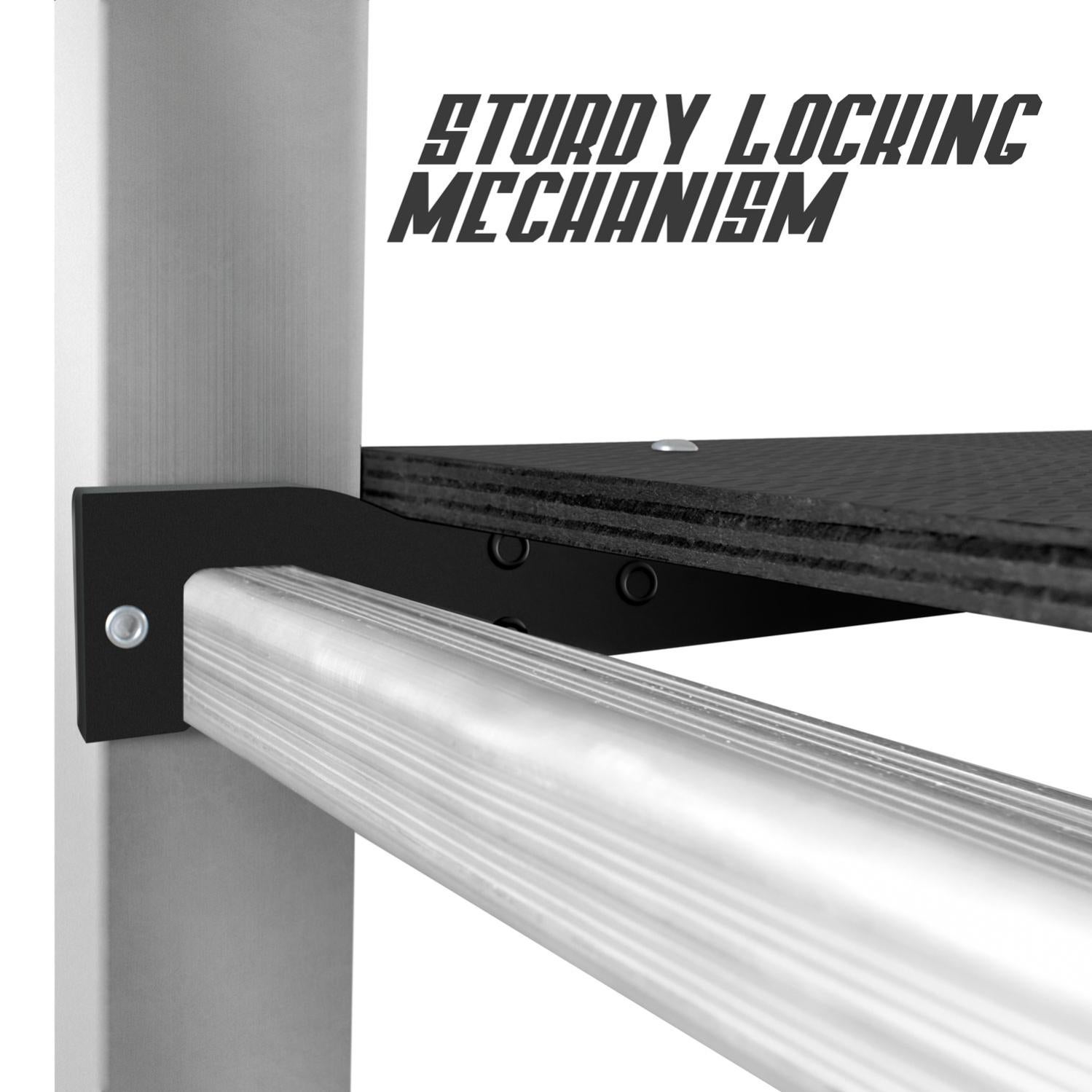 Scala Pieghevole Multiuso In Alluminio 4x4 - Estensione 445cm, Piattaforma Per Ponteggio, Carico 150kg - Foto 1