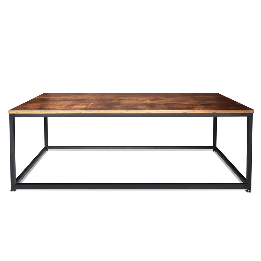 Table Basse De Style Industriel Table Basse En Acier Et Bois Design Moderne Leroy Merlin