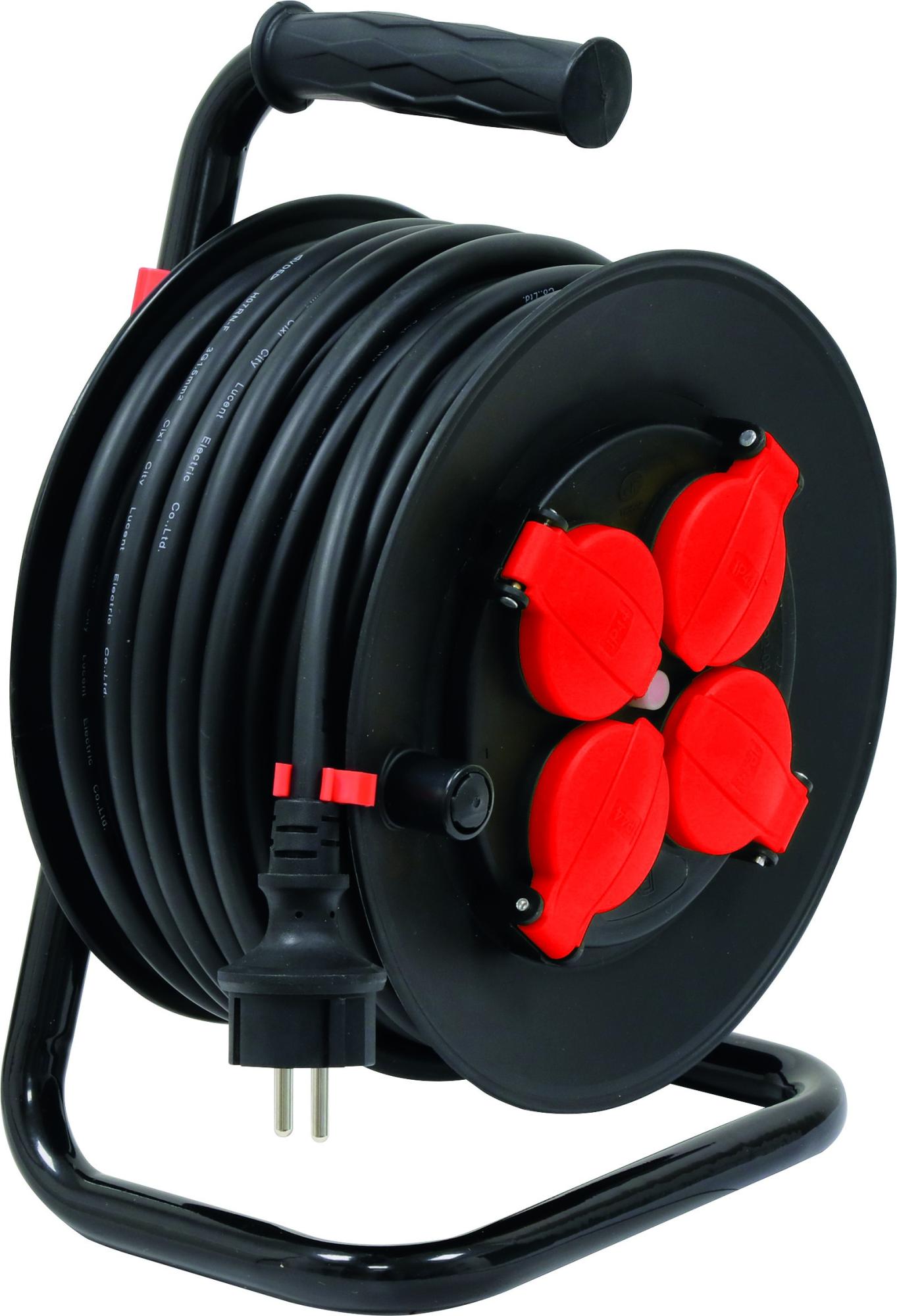 Puissance Maxi Cable 2 5 Mm2 ENROULEUR ÉLECTRIQUE MANUEL AVEC DISJONCTEUR 25 Mtrs- NF 2,5 MM2--DRAKKAR EQUIPEMENT 03101 | Leroy Merlin