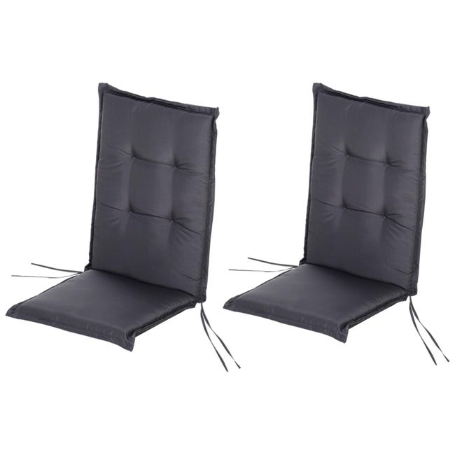 Set 2 Cuscini Per Sedia A Sdraio Giardino 60x130 Cm – Colore Lilla, Lavabili