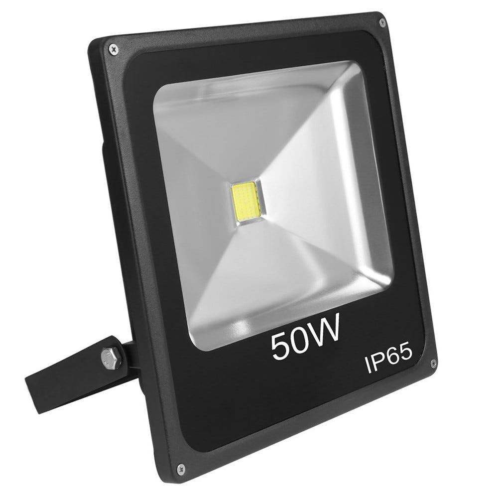 Projecteur LED Intérieur/Extérieur Extra Plat Blanc Froid 10W, 20W, 30W,  50W - 50 watts/4850lm/~440w