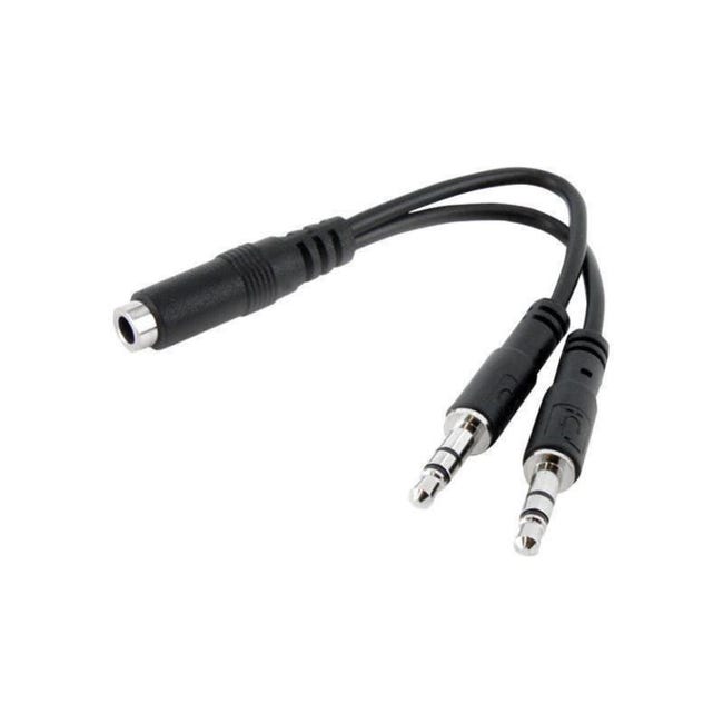 Câble audio mini-jack 3,5 mm 4 broches pour casque et microphone pour M/F 2  m