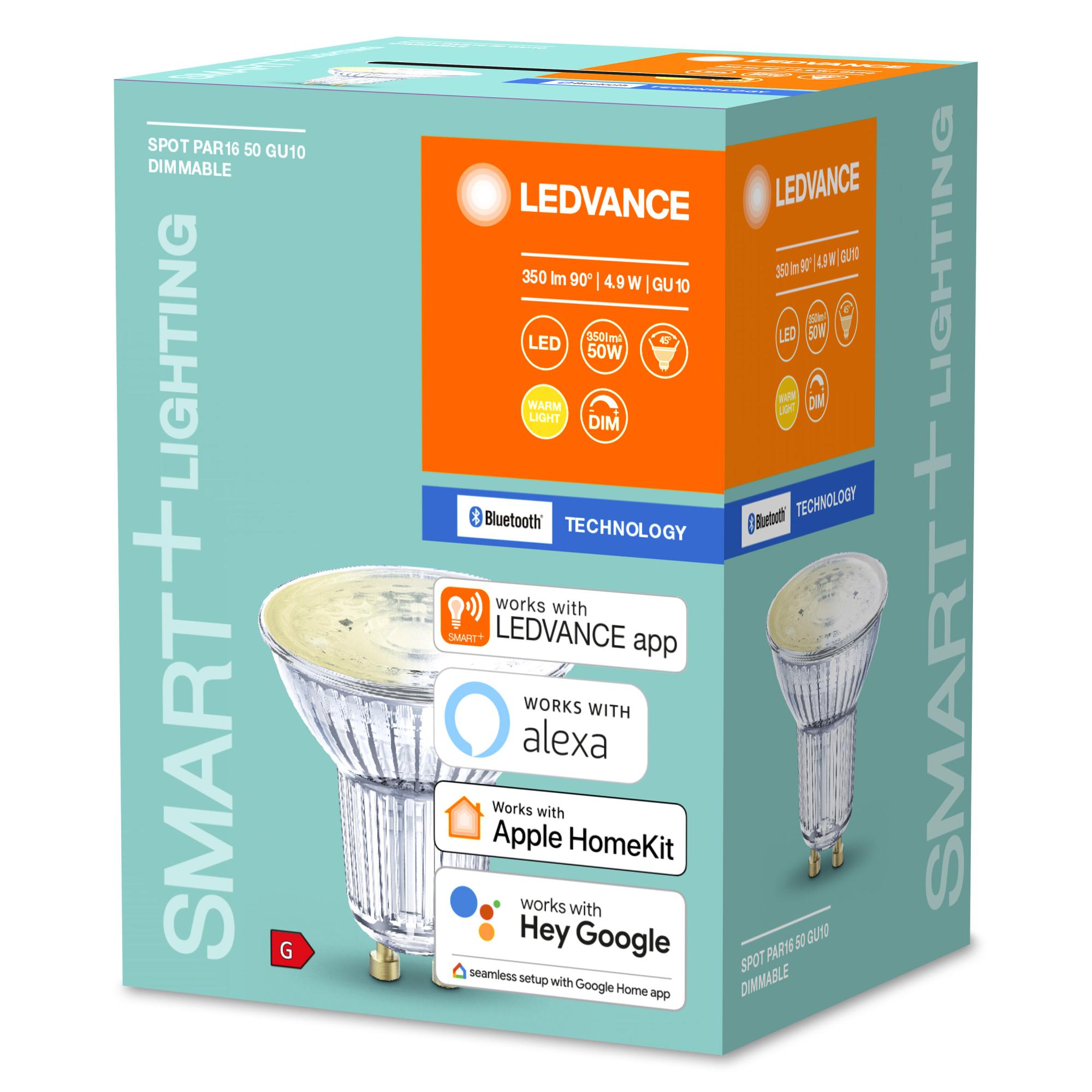 LEDVANCE Ampoule LED à réflecteur GU10 Warm White 2700 K 5 W