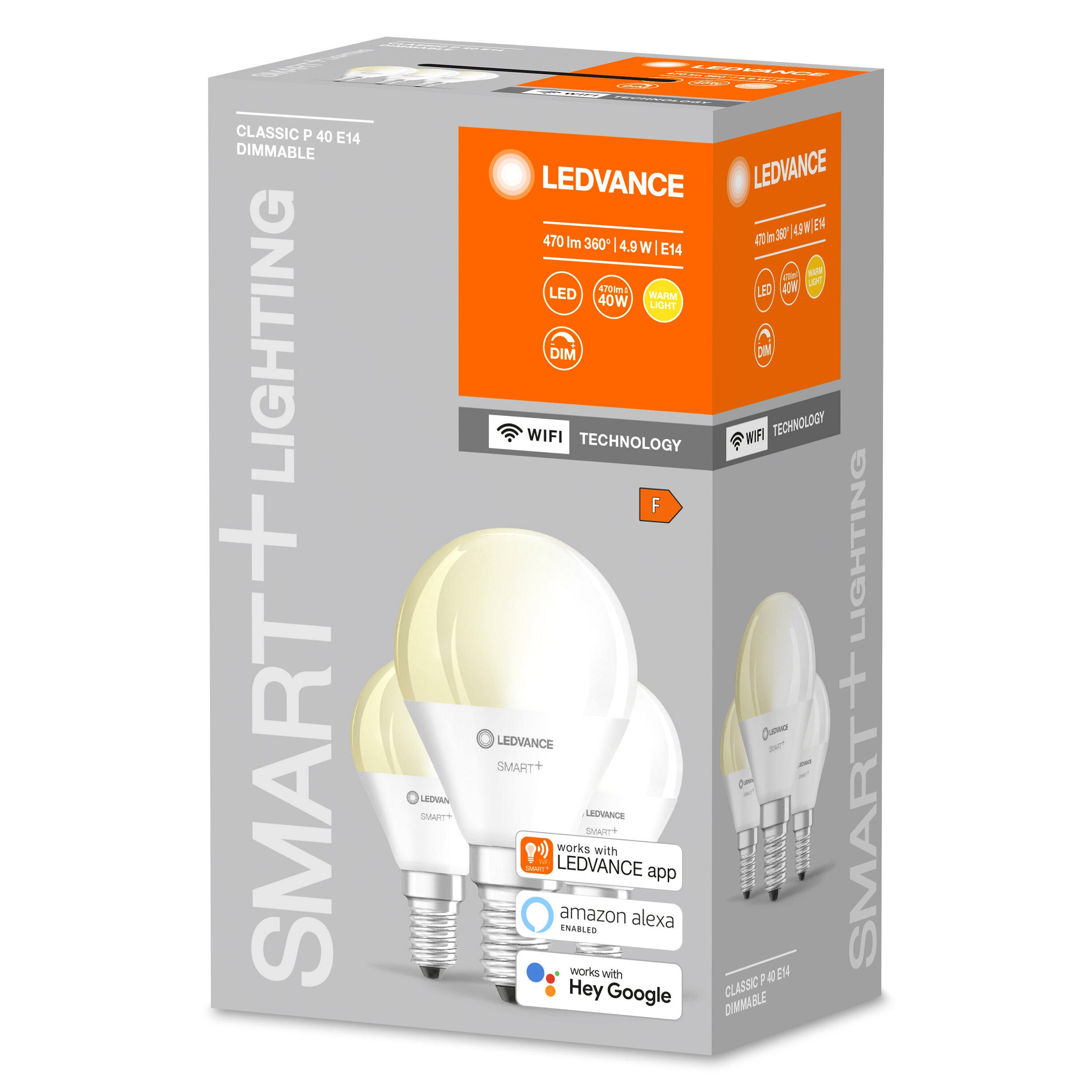 Ledvance Lampada Led - E14 - Bianco Caldo - 2700 K - 5 W - Sostituisce 