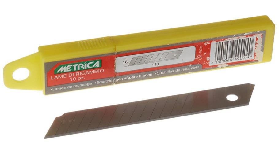 Lames Pour Carton 50 Lames De Rechange Tajima Black Blade 18mm - Pour Cutter, Carton, Cuir, Placo Lames Tajima Lb50