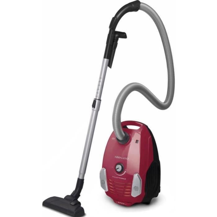 TORNADO TOPF61RR Powerforce - Aspirapolvere a bidone con sacco - 3,5L -  700W - 76dB - Rosso | Leroy Merlin