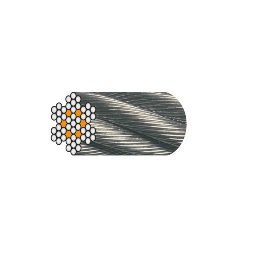 Câble souple D. 2,5 mm Galvanisé Ame Métallique 1011BGE180 Levac ...