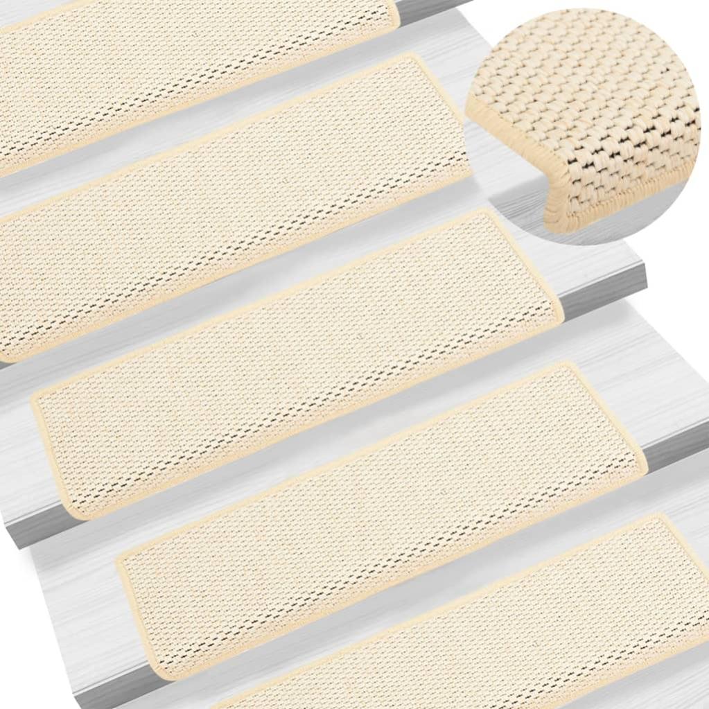 VidaXL Tappetini Per Scale Autoadesivi 10 Pz 65x21x4 Cm Neri Semicircolari Grandi 82651309