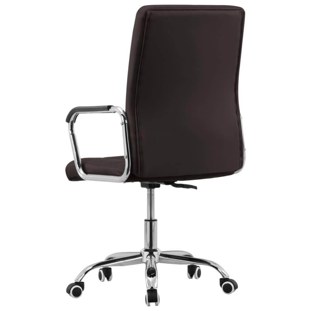 Chaise Pivotante De Bureau Marron Tissu Vidaxl  Leroy Merlin