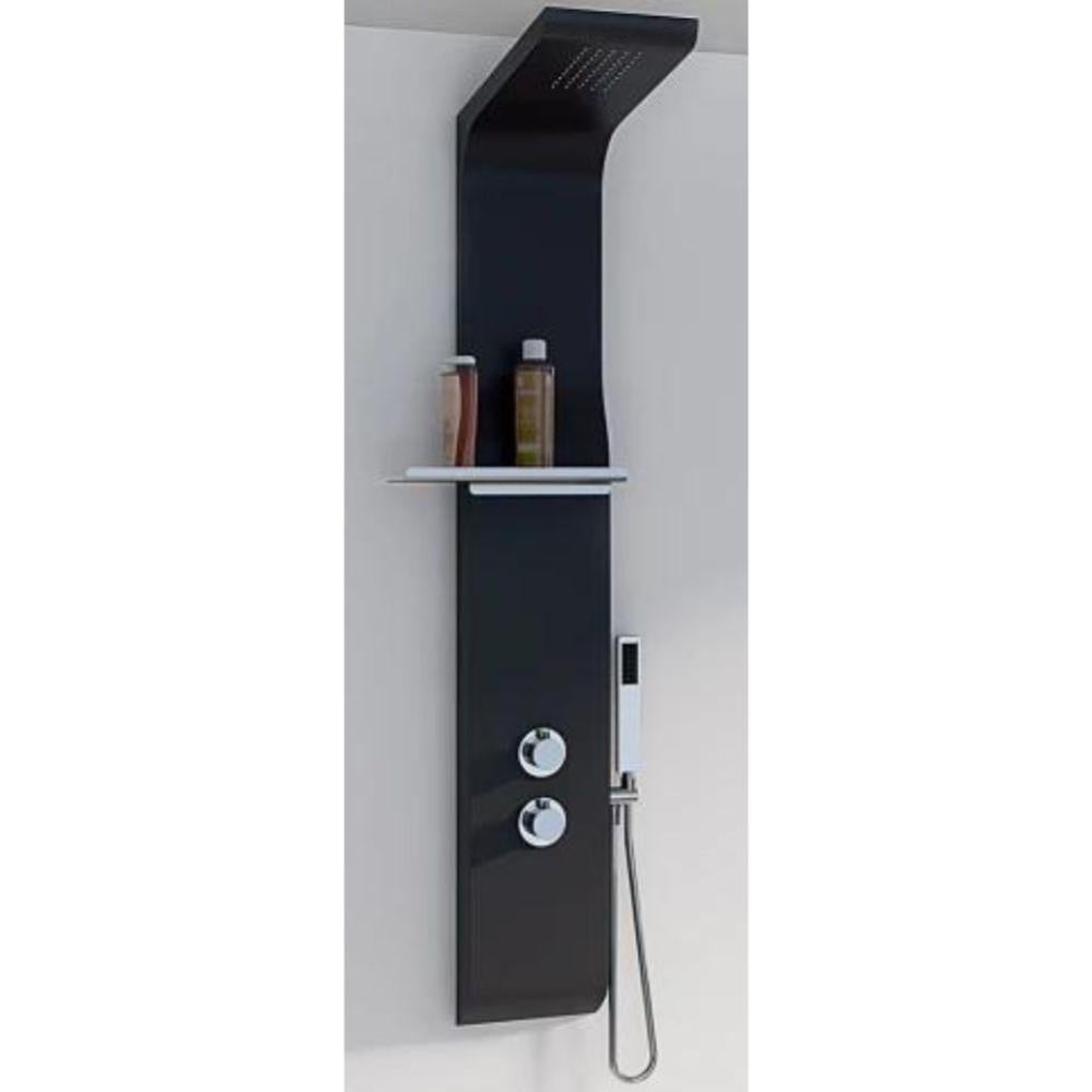 Colonne douche Kinedo Aquamoon Noir Leroy Merlin