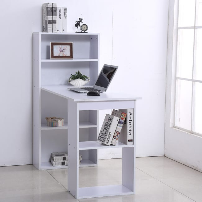 Scaffale da scrivania a 2 ripiani, per scrivania, libreria, con struttura  in acciaio a 2 livelli, per scrivania, libreria, libreria