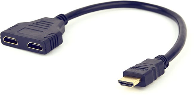 Adaptador HDMI a Doble HDMI GEMBIRD DSP-2PH4-04 Negro 8716309096669  S0223597 GEMBIRD