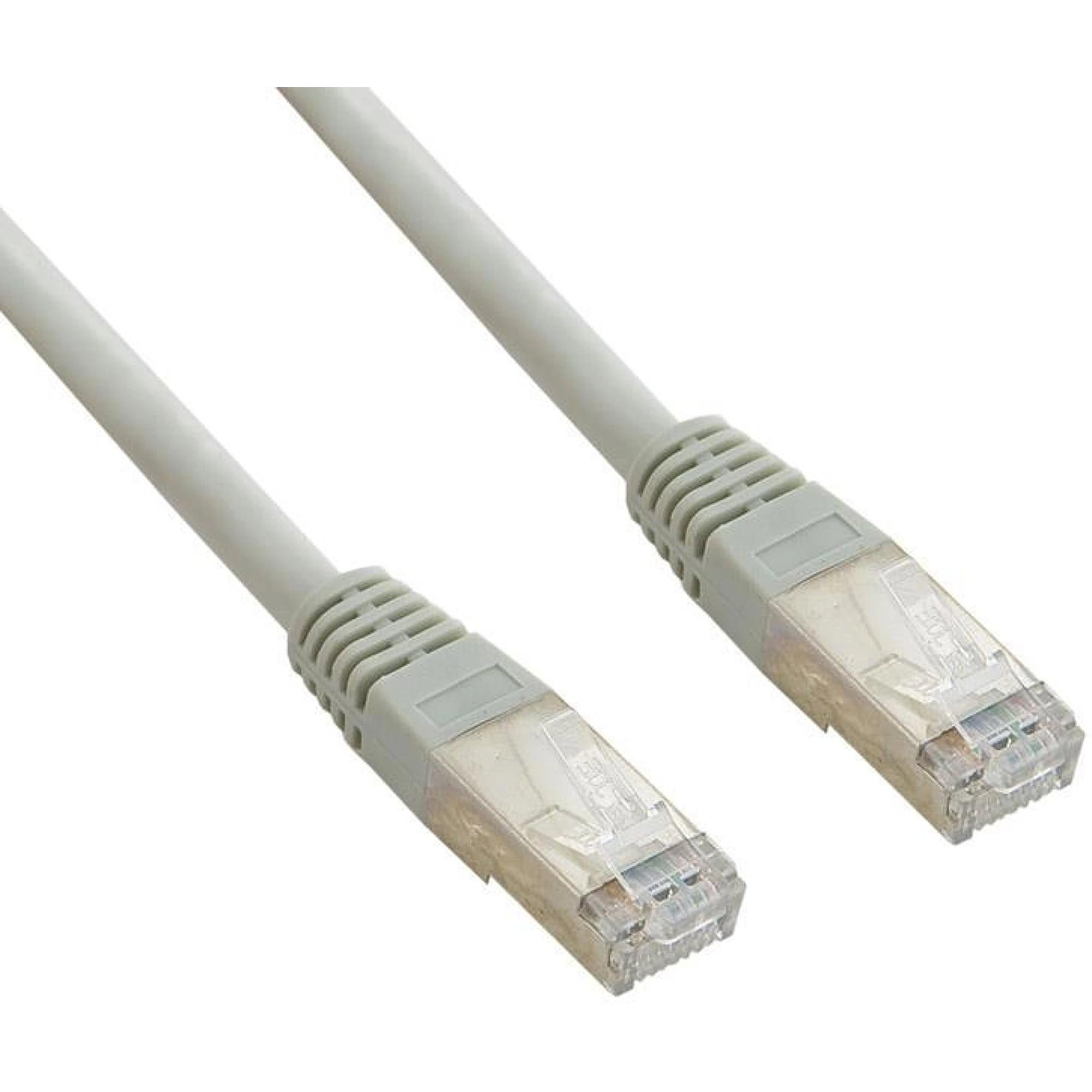 Câble/cordon Réseau Rj45 Catégorie 6 Sstp (s/ftp) Droit 2m (gris