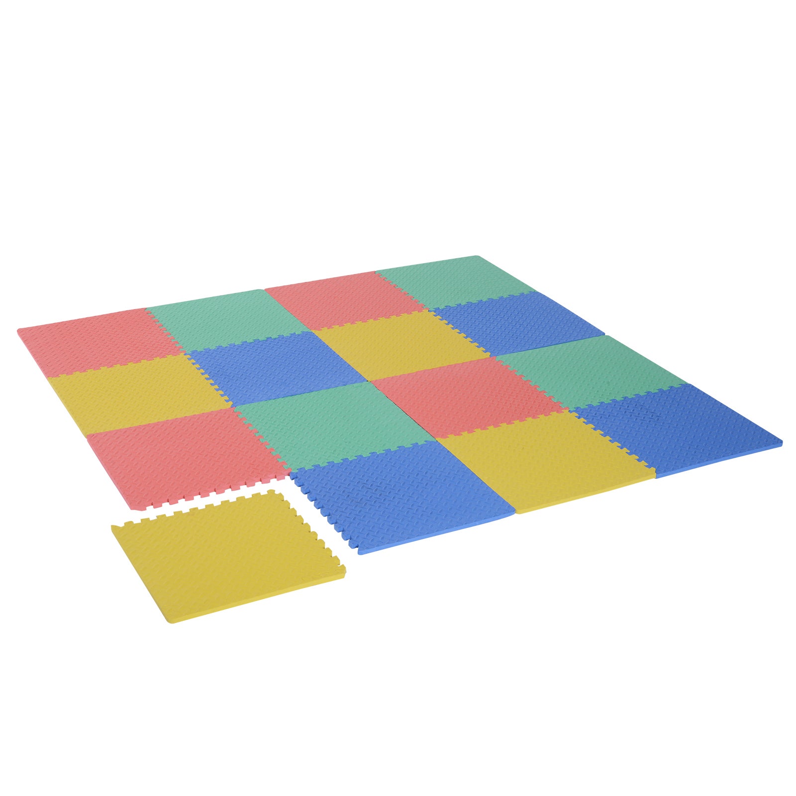 YANGJUN-tappeto puzzle Bambini Antiscivolo Impermeabile Facile da Pulire Protezione Addensare 2 Cm di Spessore Color : A, Size : 50x50x2cm-4pcs 