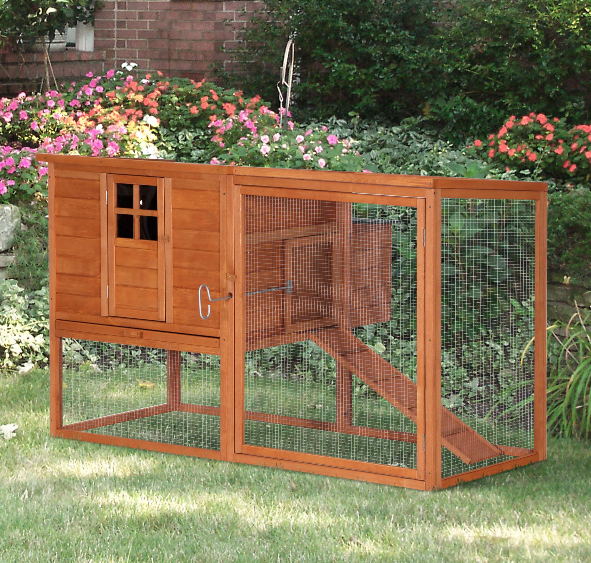 Pawhut Pollaio Gabbia Per Galline Da Esterno O Giardino In Legno Impermeabile | PawHut | US Pawhut Pollaio Gabbia Per Galline Da Esterno O Giardino In Legno Impermeabile | PawHut | US