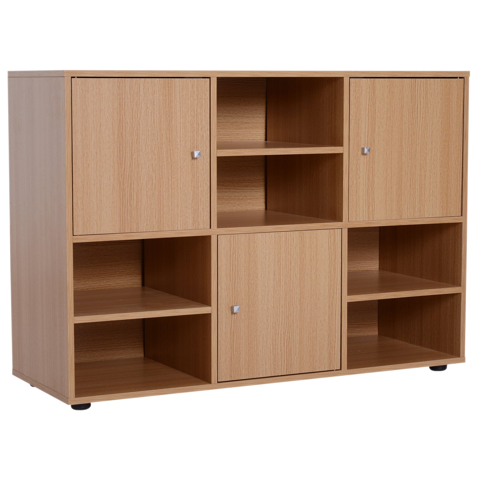 HOMCOM Mobile Libreria Scaffale 6 Cubi Da Ingresso Ufficio Salotto  110x40x78cm Legno