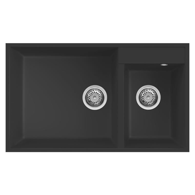 Lavello Da Incasso ELLECI GRANITEK QUADRA 110 - Colore Cemento, Materiale Granito E Resina - Foto 8