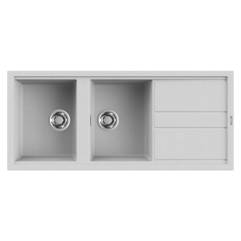 Lavello Elleci Incasso 2 Vasche Con Gocciolatoio 116x51 Best 500 ...