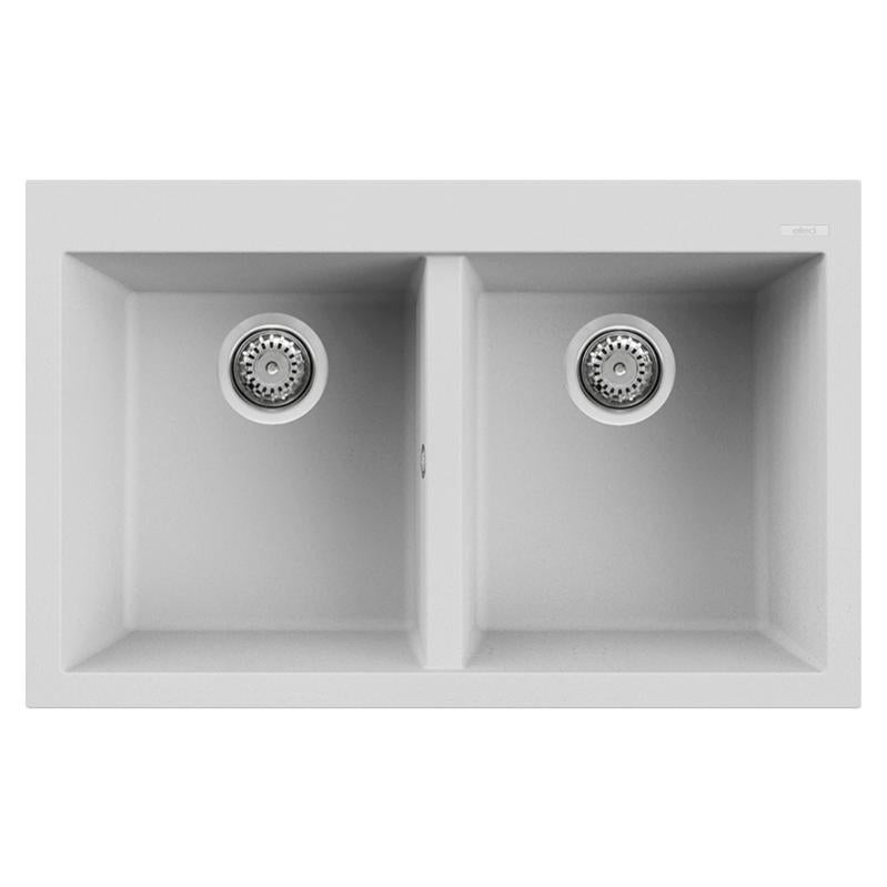 Lavello Da Incasso ELLECI GRANITEK QUADRA 110 - Colore Cemento, Materiale Granito E Resina - Foto 10