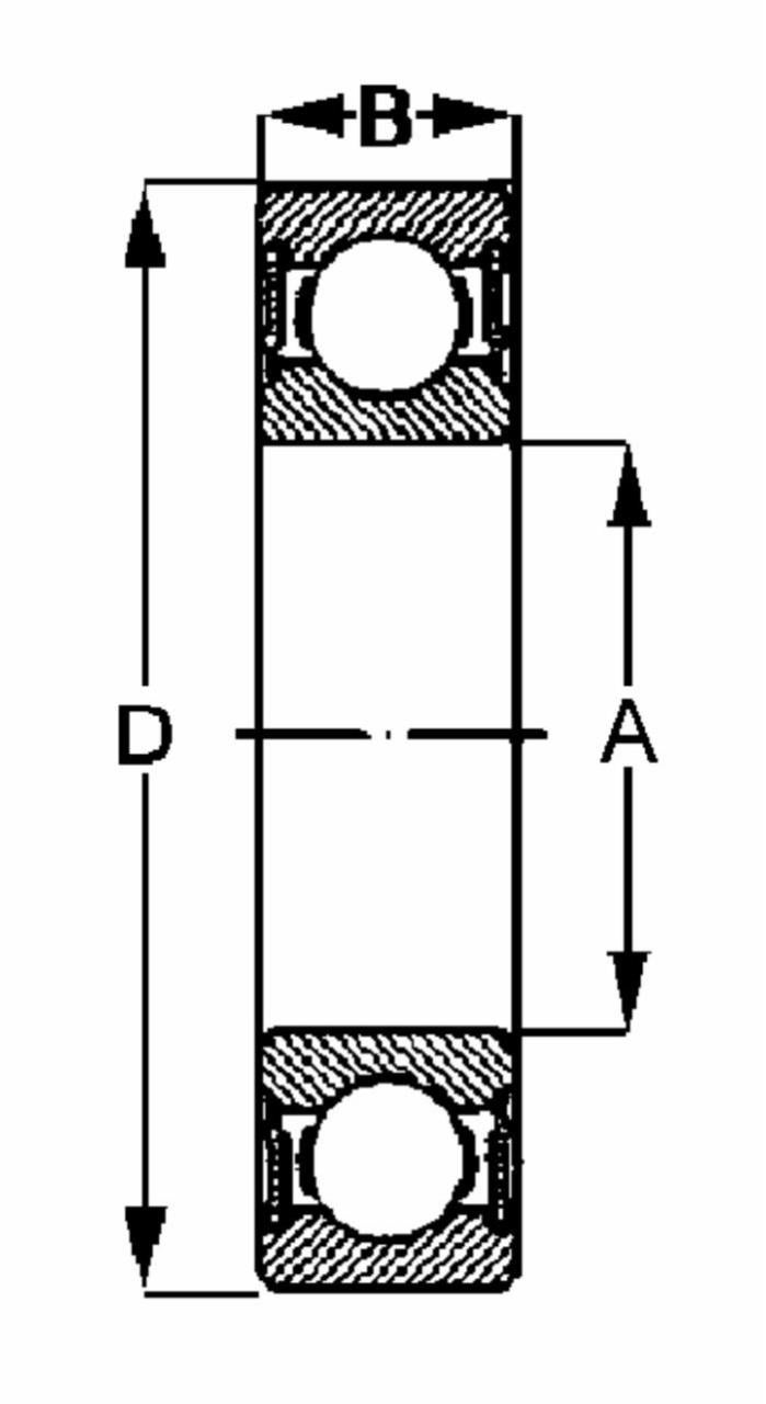 Roulement à Billes Radial SKF 6206-2RS1 - Dimensions 30x62mm, étanche, Neuf