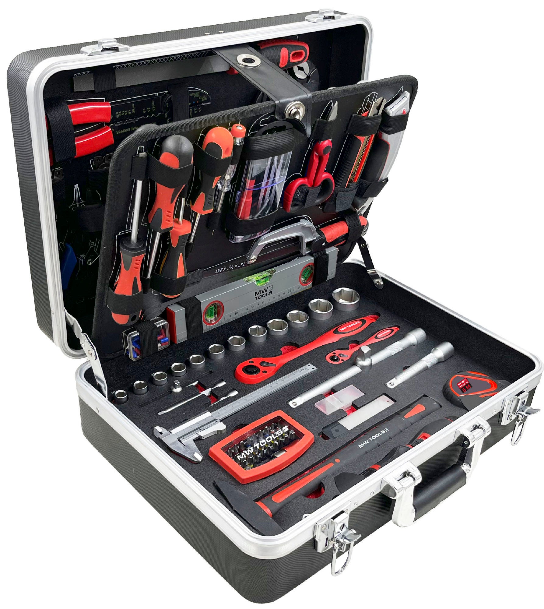 Coffret D'outils 147 Pièces Dans Une Valise ABS MW Tools BTK147A ...