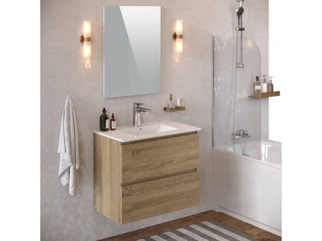 Bobochic Meuble De Salle De Bain 80 Cm Luana Leroy Merlin