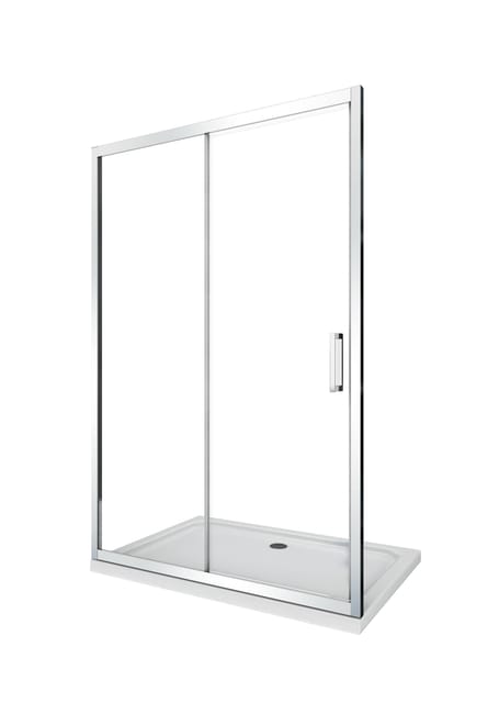 Porta Doccia Vetro 6 Mm Per Installazione In Nicchia Altezza 190 Cm Installazione Reversibile Cm 100 105 Leroy Merlin Porta Doccia Nicchia Leroy Merlin